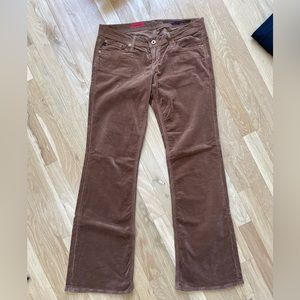 AG Adriano Goldschmied The Merlot Velvet Jeans